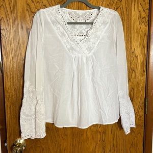 Very soft cotton embroidered blouse